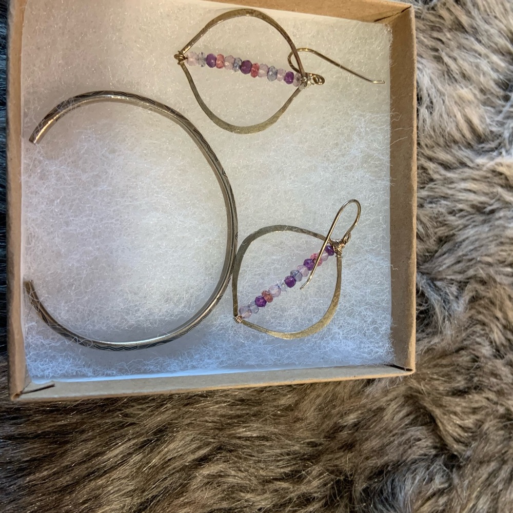 Earrings and bangle